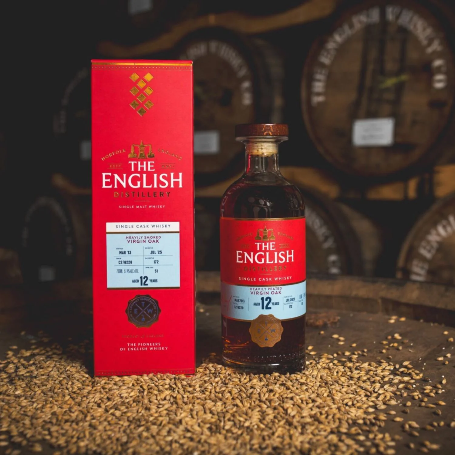 The English Single Cask Heavily Smoked Virgin Oak - Image 3